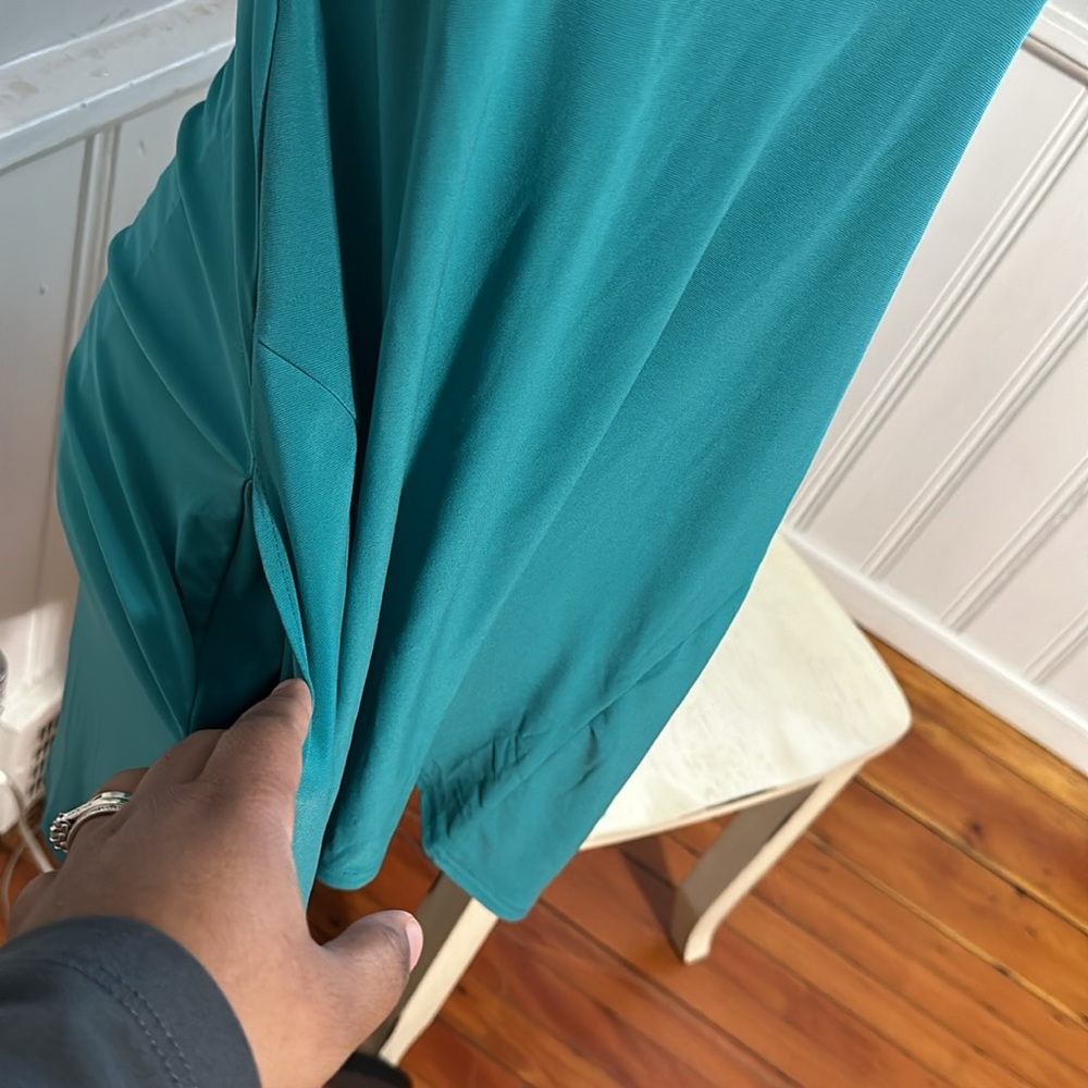 Sympli sleeveless teal Tunic Blouse - Picture 3 of 7
